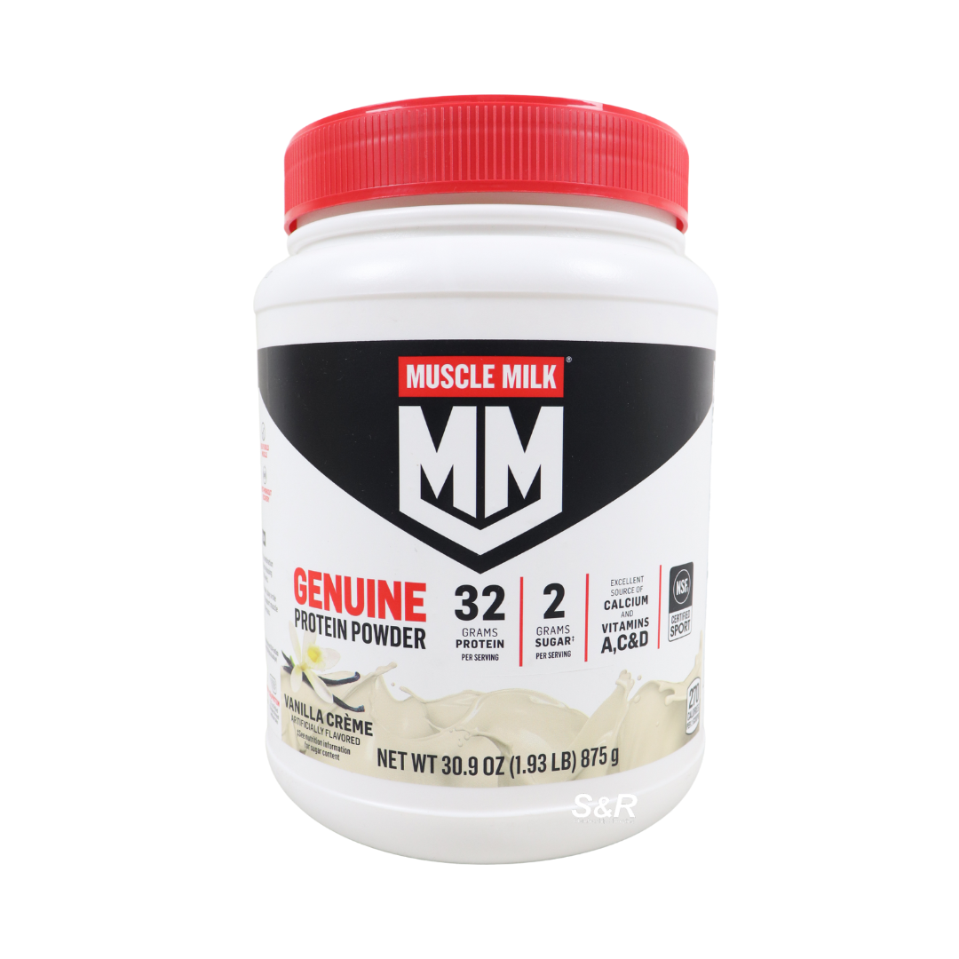 Muscle Milk Genuine Protein Powder Vanilla Crème Flavor 875g